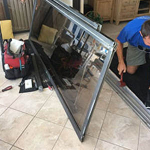 sliding glass door frame repair Midlothian